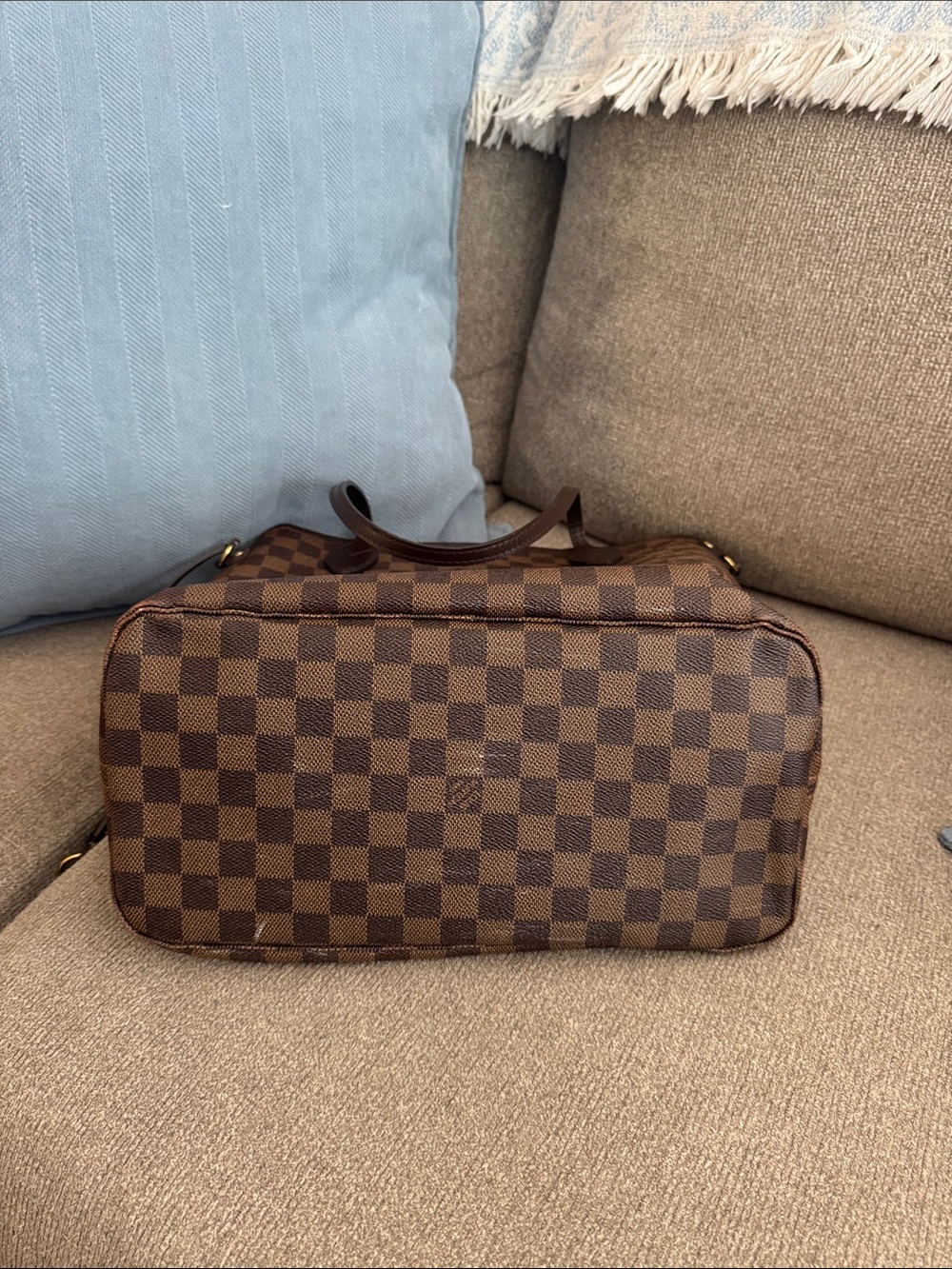 Damier Ebene Neo Neverfull MM Rose Ballerine - Picture 7 of 8